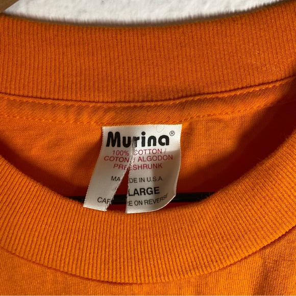 Murina Tommy Girl Men’s L Orange Vintage Short Sleeve T Shirt - Picture 3 of 7
